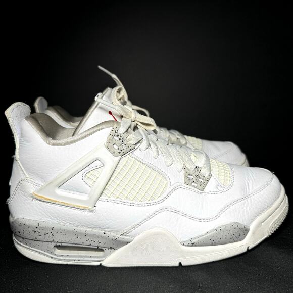 Size 6 - Nike Air Jordan 4 Retro GS White Oreo Men's Shoes